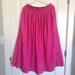 Vintage pink cotton maxi skirt